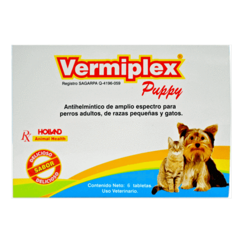 Vermiplex Puppy Tabletas 6 tabletas